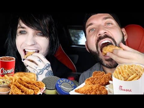 Chick Fil A Vs Raising Canes Chicken Tenders With Johnnie Guilbert! (surprise)