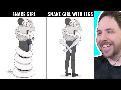 Snake Girls Hug The Same No Matter The Form - Memes