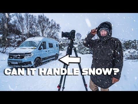 New Van First Time In Snow. Did It Get Stuck?