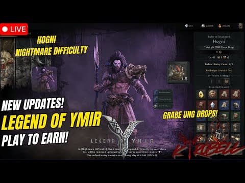 Legend Of Ymir | New Update? Hogni Nightmare Difficulty!  ( Tagalog )