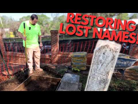 Saving The Last Headstones In An Almost Forgotten Cemetery! (1000 People Buried Here!)