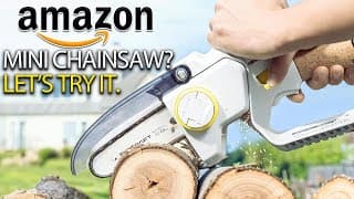 We Tested The Mini Chainsaw From Amazon | Should You Buy It?