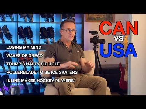 Can Vs Usa 4 Nations Hockey & The Rollerblading Cope