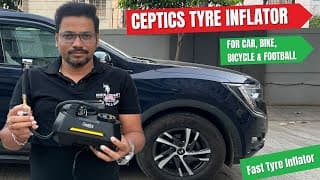 Ceptics Tyre Inflator Unboxing & Review | Best Compressor Air Pump For Car, Bike, Cycle And Football