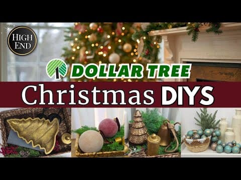 High End Dollar Tree Christmas Diys | Pottery Barn Inspired Decor