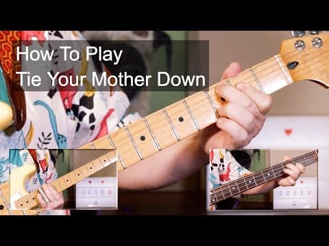'tie Your Mother Down' Queen Guitar & Bass Lesson