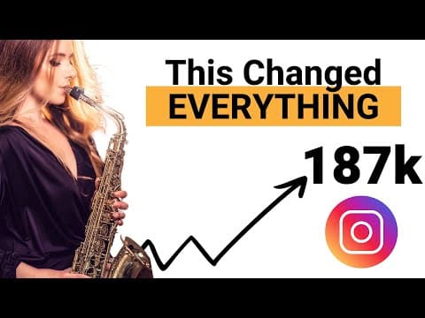 This 4 Step Instagram Method Exploded Her Saxophone Channel.