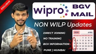 Wipro Non-wilp 2025 Bgv Mail Received 😱 | Onboarding Soon? | Joining Date Leaked | Full Update