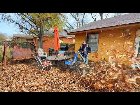 I Gave Away A $400 Leaf Cleanup For Free — And Took Something Instead - Start To Finish Leaf Removal