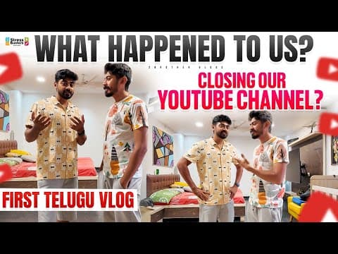 First Telugu Vlog | What Happend To Us? | 2 Brother Vlogs