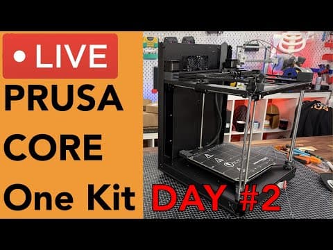 🔥 Prusa Core One Kit Build 🔥 Day 2 - Corexy Frame And Belt Routing