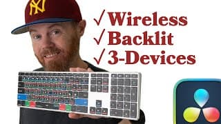 A Keyboard For Dark Rooms - Davinci Resolve Editors Keys