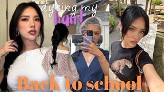 Back To School Prep: Makeup Routine, Hairstyles, Glow Up, Outfit Shopping, Emergency Kit, Hair Dye!