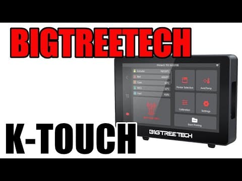Bigtreetech - K-touch Screen - Control All The Klipper - Chris's Basement 2024