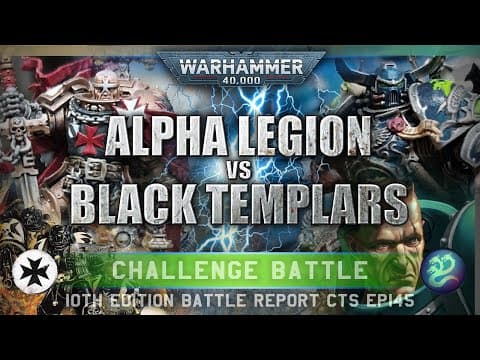 Black Templars Vs Alpha Legion Chaos Space Marines Warhammer 40k Battle Report 10th Edition 2000pts