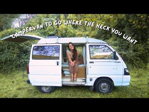 Crazy Small Van With Kitchen & Double Bed? 4x4 Piaggio Porter Conversion