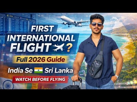 India To Sri Lanka International Flight Travel In 2026 Step By Step. Visa Immigration Flights Sim 😍