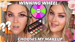 Winning Wheel Chooses My Makeup 🎡 Full Face Random Makeup Challenge