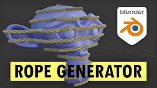 Curve To Rope With Geometry Nodes!