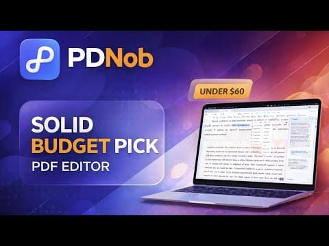 Pdf Editing In Macos 26: Pdnob Review