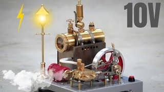 Free Electricity With Steam Engine Generator !?