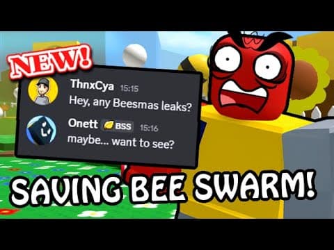Fine, I'll Save Bee Swarm Simulator Again...
