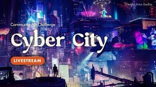 🔴 Blender Community Art Challenge Cyber City Critique!