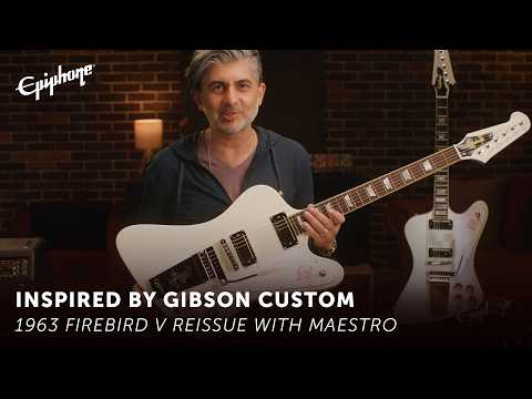 Epiphone 1963 Firebird V Reissue With Maestro Vibrola - Epiphone Inspired By Gibson Custom