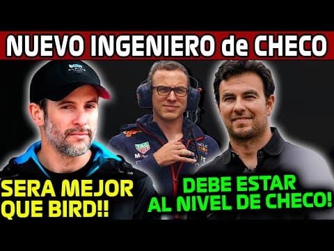 Este Seria El Nuevo Ingeniero De Carrera De Checo!! No Quieremos Otro Bird!! ¿tendra El Nivel?