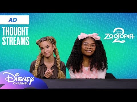 Ad | Zootopia 2 Fun With Janice Leann Brown & Taylor Cora! 🐰🦊 | Thought Streams | @disneychannel