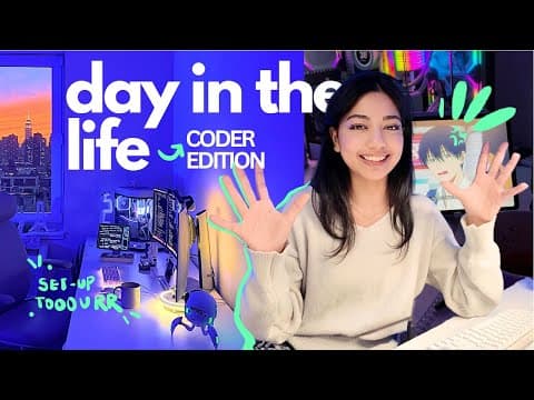 LIFE AS A TECHIE | raw productivity, coding, full setup reveal, gym