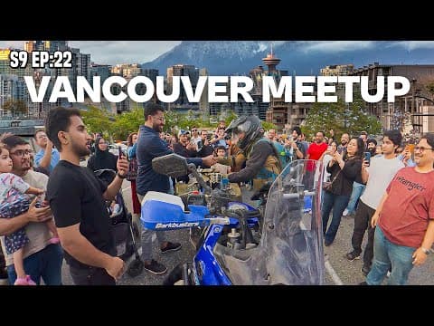 Police Made a Surprise Visit at My Vancouver Meetup 🇨🇦 S9 EP 22 | Pakistan to Americas Motorcycle