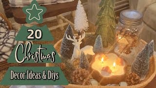20 Christmas Decor Ideas & Diys!~rustic, Vintage, & Farmhouse Style Holiday Decor Projects For 2025