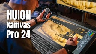 Huion Kamvas Pro 24 (gen 3) Review - 4k Touch