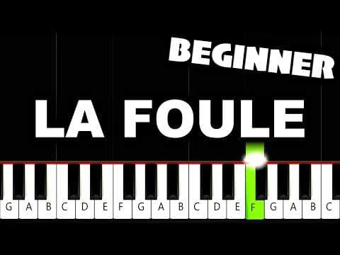 Edith Piaf - La Foule - Beginner Piano Tutorial