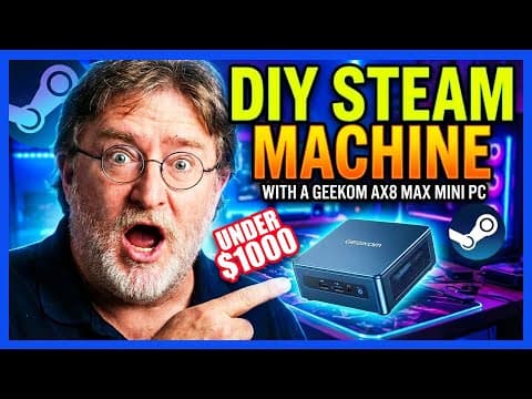 Diy Linux Steam Machine With A Geekom Ax8 Max Mini Pc! [review & Tutorial]