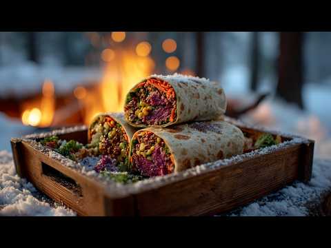 The Best Surf & Turf Burrito Ever 🌯🔥  Giant Fire Burrito Asmr – Almazan Kitchen