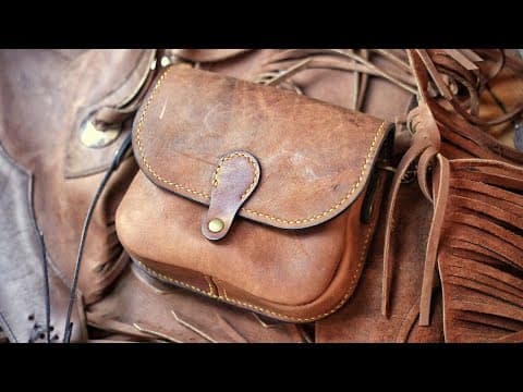 Diy Leather Bag Made From Vintage Cowboy Chaps