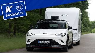 E-auto Mit Wohnwagen * Verbrauchsfahrten * Smart #3 Brabus * Ausfahrt.tv