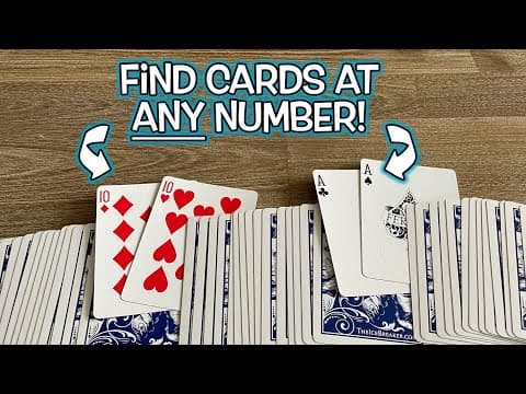 Cards Found At Any Number Card Trick! - Easy & Self-working!