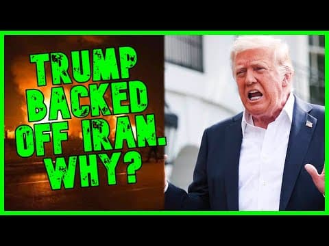 The Secret Reason Trump Backed Off Bombing Iran | The Kyle Kulinski Show