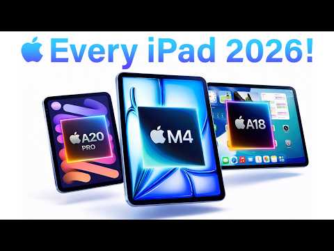 Every 2026 Ipad Revealed!— Oled Air And Mini?