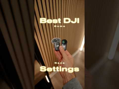 The Best Osmo Nano Video Settings 🎥