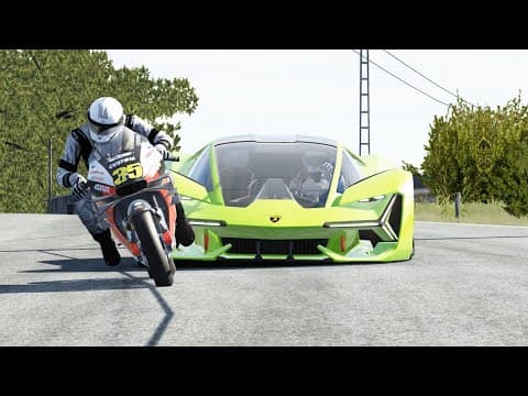Honda Rc 213v Vs Lamborghini Terzo Millennio Vs Ferrari Xezri Concept Vs F1 Ferrari Sf-25 At Old Spa