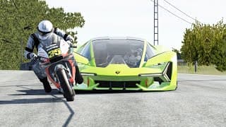 Honda Rc 213v Vs Lamborghini Terzo Millennio Vs Ferrari Xezri Concept Vs F1 Ferrari Sf-25 At Old Spa