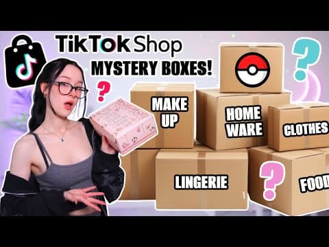 I Bought Mystery Boxes From Tiktok Shop... *clothing, Beauty, Food + More*