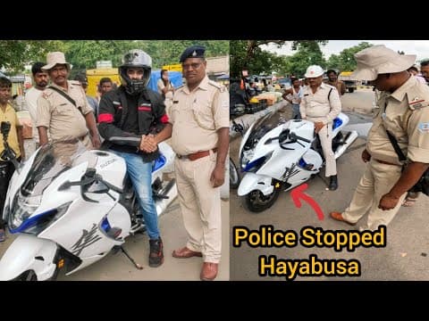 Police Vs Superbike 😱 Hayabusa Ko Rok Liya 😱