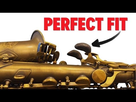 How To Custom Fit Your Palm Keys On Sax