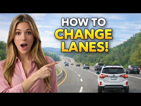 How To Change Lanes Without Panicking (beginner Driving Tutorial)
