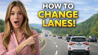 How To Change Lanes Without Panicking (beginner Driving Tutorial)